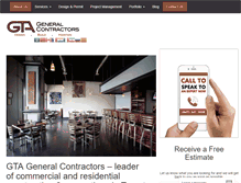 Tablet Screenshot of gtageneralcontractors.com
